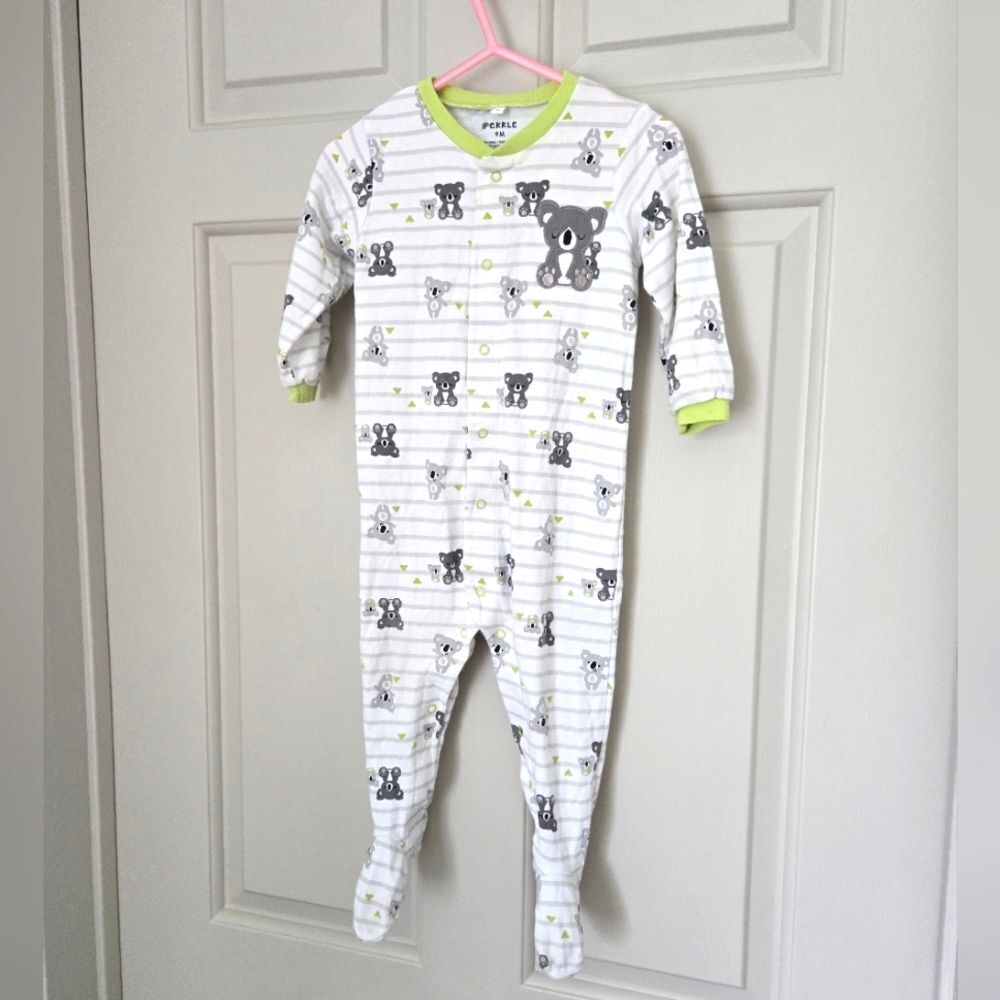 2/$15 Pekkle Sleeper Koala Print Size 9m